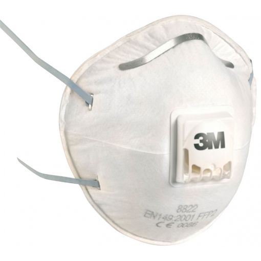 Masque contre les poussières fines 8822 FFP2, avec valve d&#039;expiration | Masques contre les poussières fines