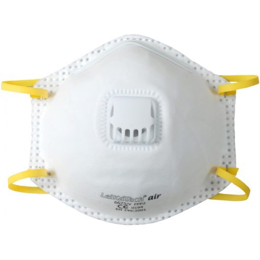 Masque contre les poussières LeiKaTech® air 6673 FFP2, valve d&#039;expiration | Masques contre les poussières fines