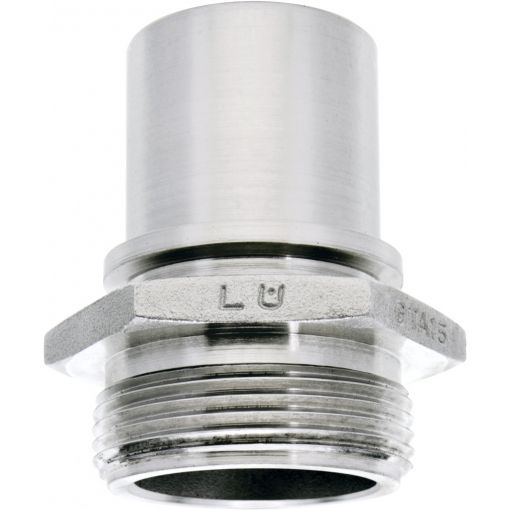 Raccord à vis de tuyau VSL partie mâle avec FM, lisse, acier/acier inoxydable | Raccords à vis pour tuyaux, embouts de tuyau