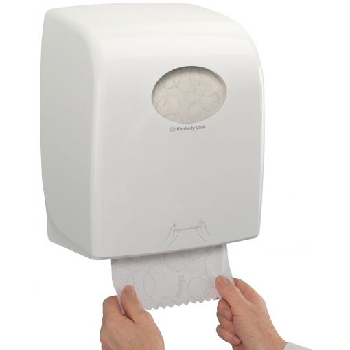 Distributeur d&#039;essuie-mains en rouleau Aquarius™, pour tube avec clip | Essuie-mains à papier, papier hygiénique, systèmes de distribution