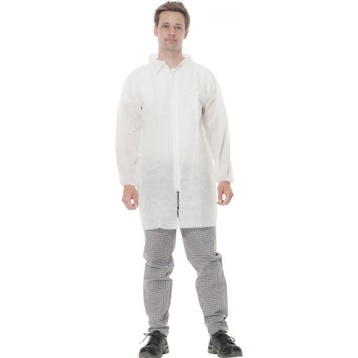 Manteau à usage unique 4440 | Vêtements de protection à usage unique, Vêtements de production contre les produits chimiques