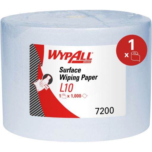 Lingette WypAll® L10, rouleau | Chiffons d&#039;essuyage, papier de nettoyage