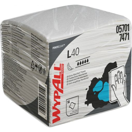 Lingette WypAll® L40 Power Clean™, sachet | Chiffons d&#039;essuyage, papier de nettoyage