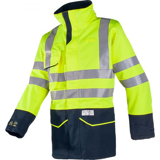 Warnschutz-Regenjacke Nash mit Störlichtbogenschutz | Multinorm Arbeitskleidung, Flammschutzkleidung
